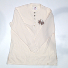 BLOOPER CLOTHING: Monogrammed Waffle Henley Tunic