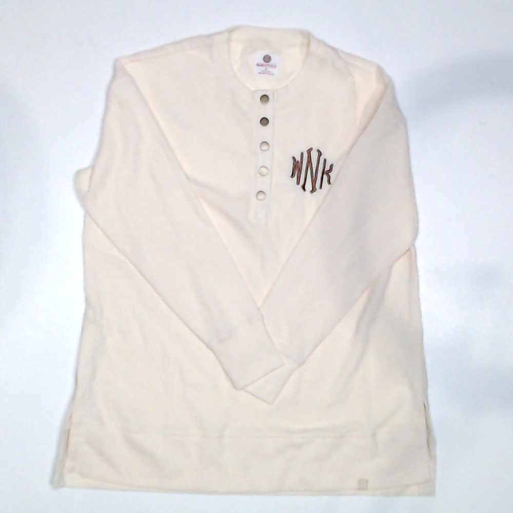 BLOOPER CLOTHING: Monogrammed Waffle Henley Tunic