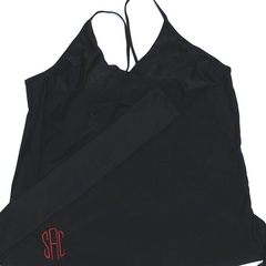 BLOOPER SWIM: Monogrammed Ruched Tankini
