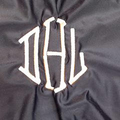 BLOOPER SWIM: Monogrammed High Neck Bikini Top