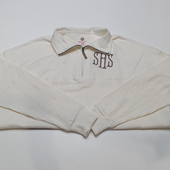 BLOOPER CLOTHING: Monogrammed Waffle Knit Pullover - A $50 Value!