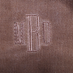 BLOOPER BAG: Personalized Waxed Canvas Dopp Kit
