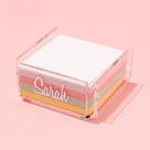 Personalized Memo Pad Holder with Sticky Notes | Multi