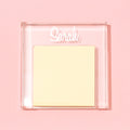 Monogrammed Memo Pad Holder in clear