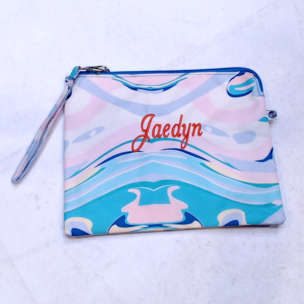 BLOOPER BAG: Monogrammed Wristlet Pouch