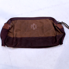 BLOOPER BAG: Personalized Waxed Canvas Dopp Kit