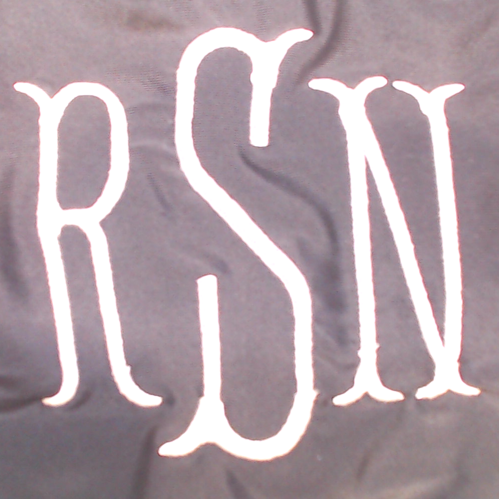 BLOOPER SWIM: Monogrammed Bandeau Top