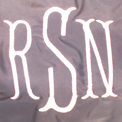 BLOOPER SWIM: Monogrammed Bandeau Top