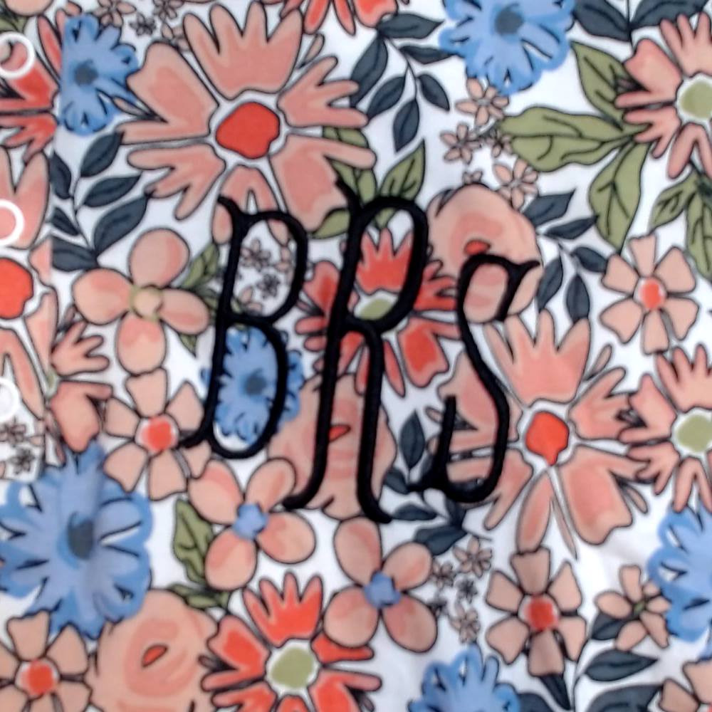 BLOOPER CLOTHING: Monogrammed Ruffle Top