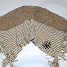 BLOOPER CLOTHING: Monogrammed Striped Chenille Poncho