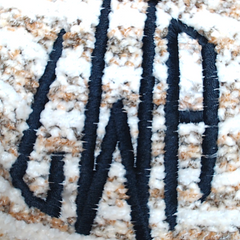 BLOOPER CLOTHING: Monogrammed Striped Chenille Poncho