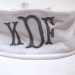 BLOOPER KIDS: Monogrammed Girls Visor