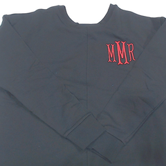 BLOOPER CLOTHING: Monogrammed Open Back Sweatshirt