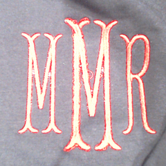 BLOOPER CLOTHING: Monogrammed Open Back Sweatshirt