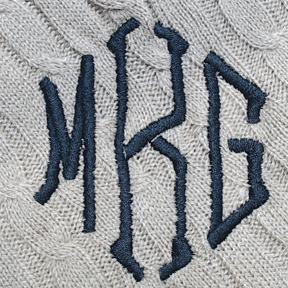 BLOOPER CLOTHING: Monogrammed Poncho
