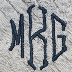 BLOOPER CLOTHING: Monogrammed Poncho