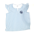 BLOOPER CLOTHING: Monogrammed Ruffle Top