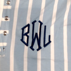 BLOOPER CLOTHING: Monogrammed Ruffle Top