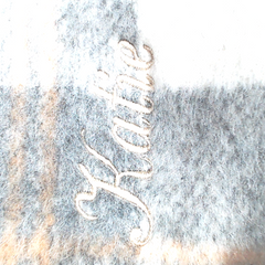 BLOOPER CLOTHING: Monogrammed Fuzzy Shacket