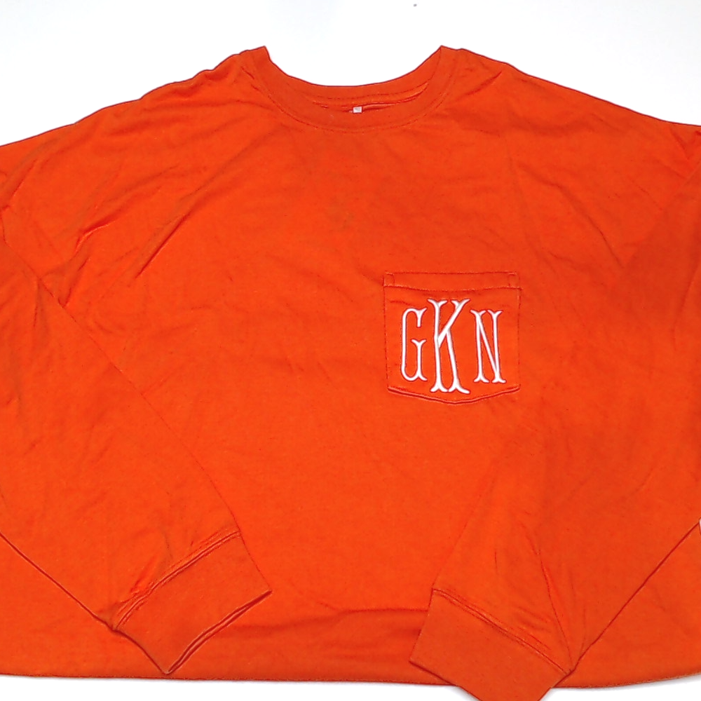 BLOOPER CLOTHING: Monogrammed Long Sleeve Shirt