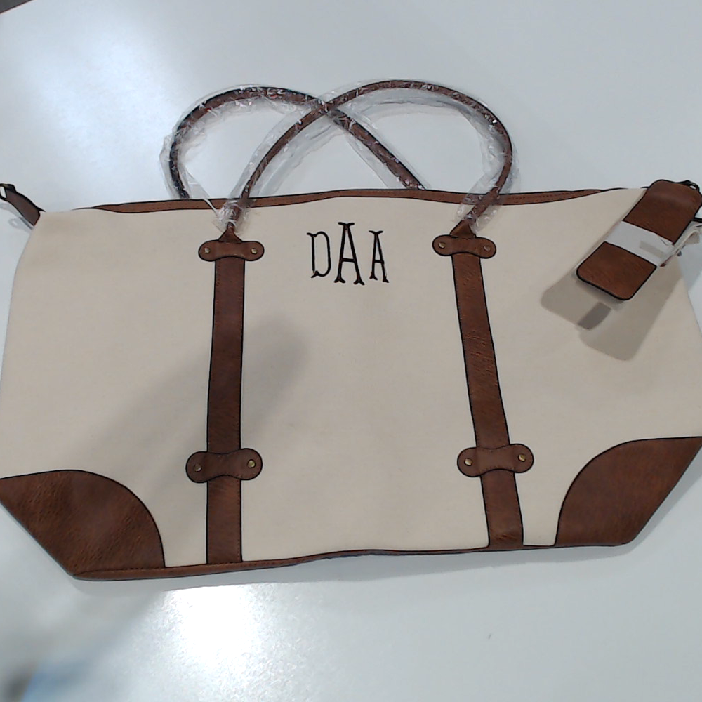 BLOOPER BAG: Monogrammed Vintage Weekender