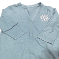 BLOOPER CLOTHING: Monogrammed Henley