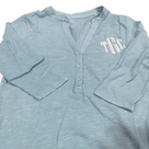 BLOOPER CLOTHING: Monogrammed Henley