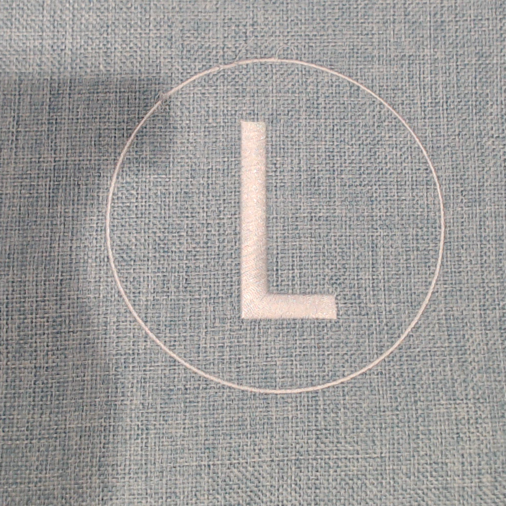 BLOOPER ACCESSORY: Monogrammed Linen Pillow Case