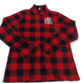 BLOOPER CLOTHING: Monogrammed Plaid Fleece Pullover