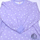 BLOOPER CLOTHING: Monogrammed Puff Sleeve Sweatshirt