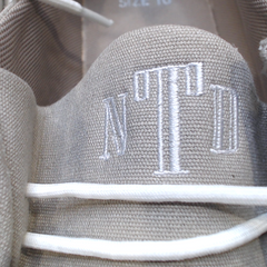 BLOOPER SHOES: Monogrammed Slip On Shoes