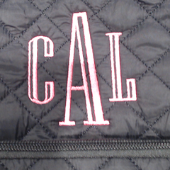 BLOOPER BAG: Monogrammed Quilted Laptop Backpack