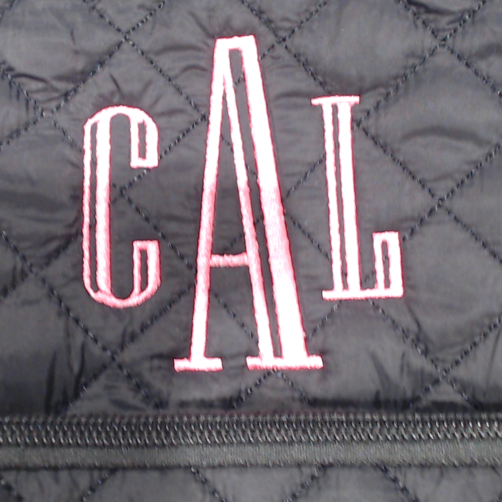 BLOOPER BAG: Monogrammed Quilted Laptop Backpack