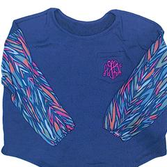 BLOOPER CLOTHING: Monogrammed Puff Sleeve Top
