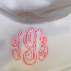 BLOOPER KIDS: Monogrammed Baby Sun Hat