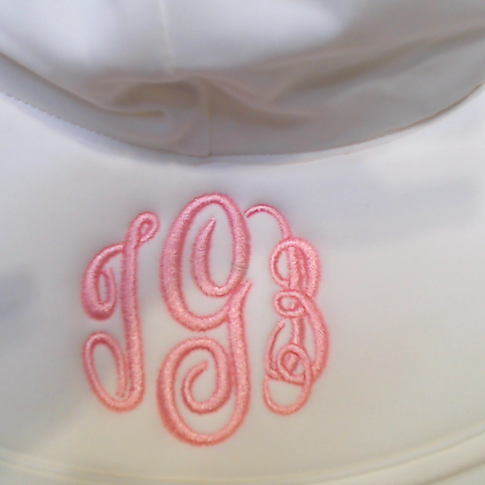 BLOOPER KIDS: Monogrammed Baby Sun Hat