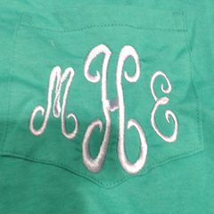 BLOOPER CLOTHING: Monogrammed Short Sleeve Shirt
