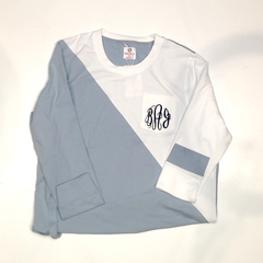 BLOOPER CLOTHING: Monogrammed Colorblock Sweatshirt