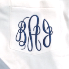 BLOOPER CLOTHING: Monogrammed Colorblock Sweatshirt
