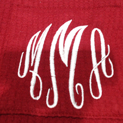 BLOOPER CLOTHING: Monogrammed Waffle Dress
