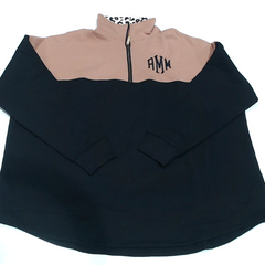 BLOOPER CLOTHING: Monogrammed Quarter Zip Sweatshirt