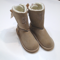 BLOOPER KIDS: Monogrammed Kids Sherpa Tie Booties