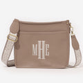Monogrammed Saddlebag in Neutral Leopard