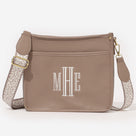Monogrammed Saddlebag | Neutral Leopard
