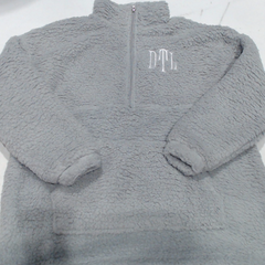 BLOOPER CLOTHING: Monogrammed Sherpa Pullover