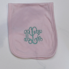 BLOOPER KIDS: Monogrammed Baby Terry Burp Cloth