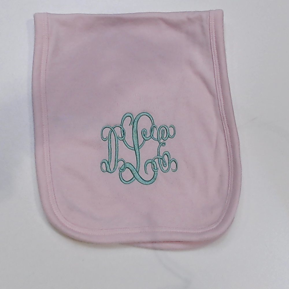 BLOOPER KIDS: Monogrammed Baby Terry Burp Cloth