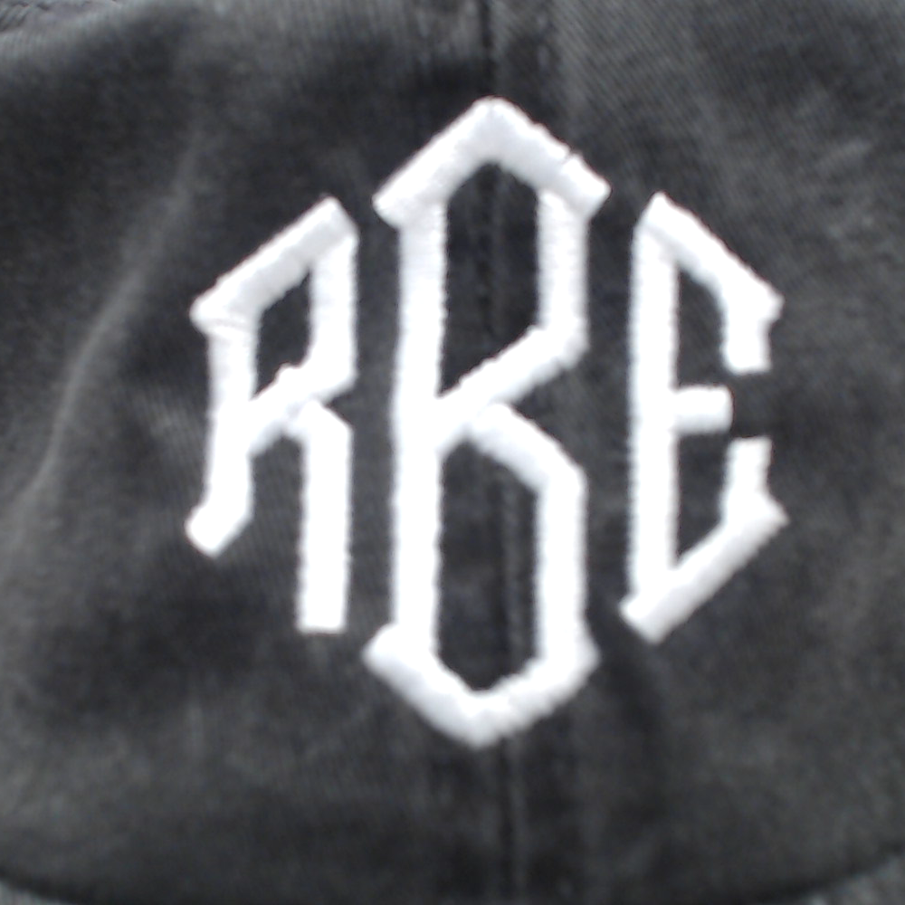 BLOOPER ACCESSORY: Monogrammed Baseball Hat
