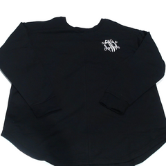 BLOOPER CLOTHING: Monogrammed Open Back Sweatshirt
