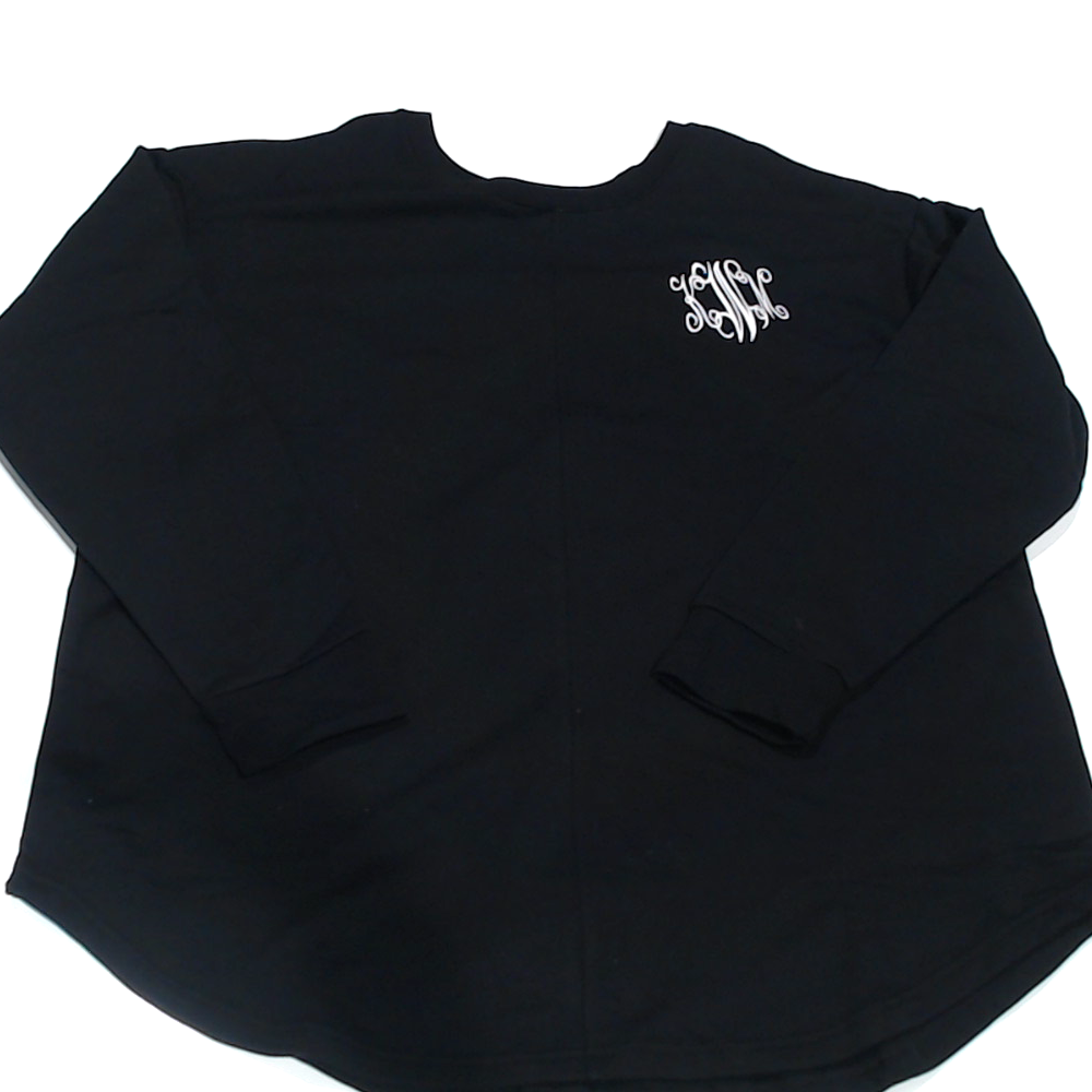 BLOOPER CLOTHING: Monogrammed Open Back Sweatshirt